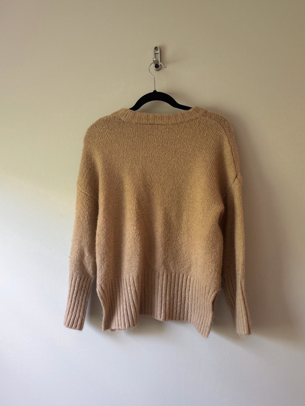 Topshop Camel Crewneck Sweater - Picture 3 of 4